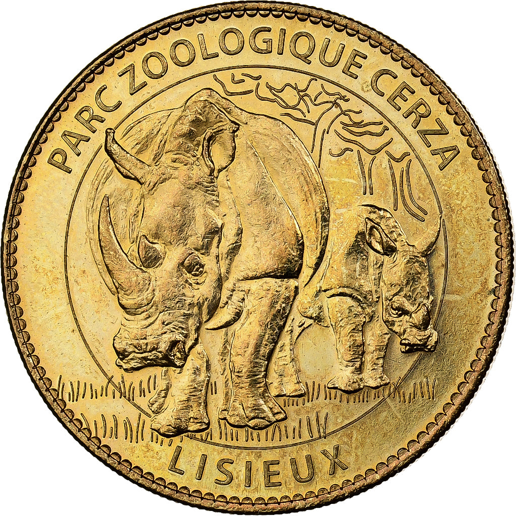 Francia, zeton, Lisieux - Zoo de Cerza  n°3, 2009, Aluminio y cuproníquel