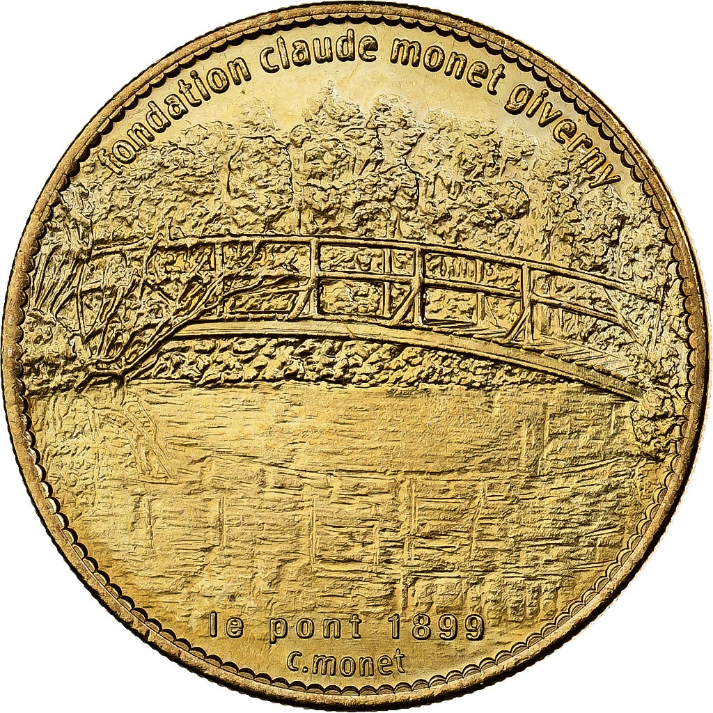 France, Token, Giverny - Fondation Claude Monet - le pont, 2009, Copper-nickel