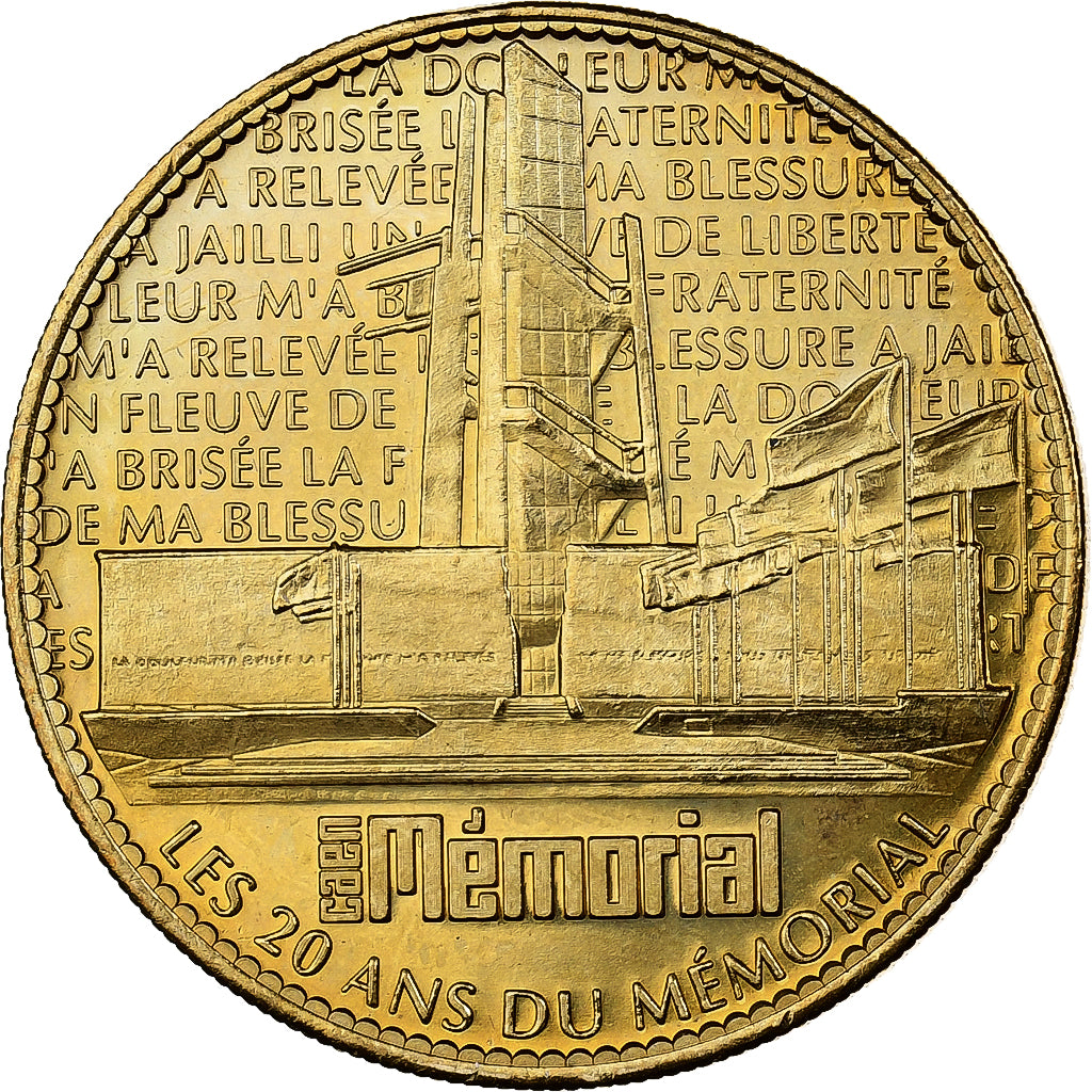 Francja, Token, Caen - Mémorial n°3, 2008, Arthus Bertrand, AU(55-58)