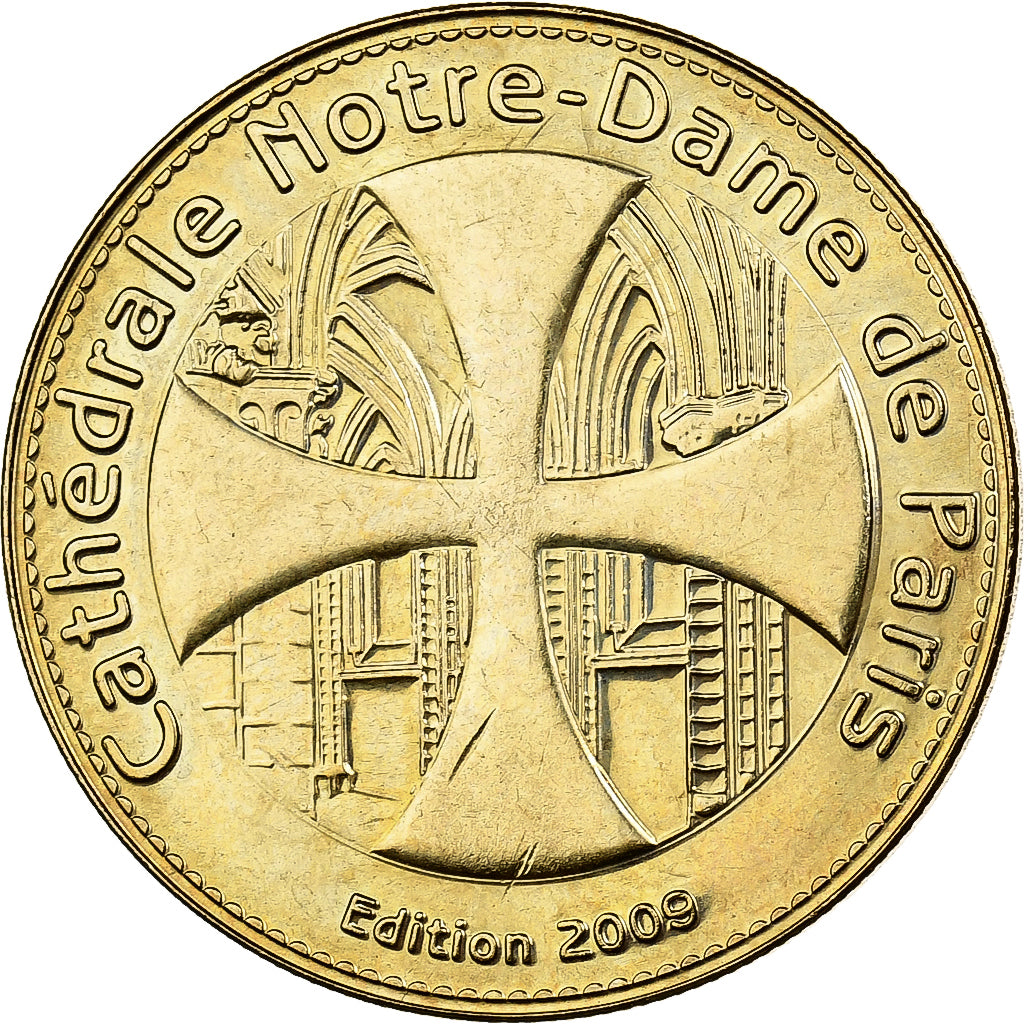França, Token, Paris - Cathédrale Notre Dame de Paris, 2009, Cuproníquel