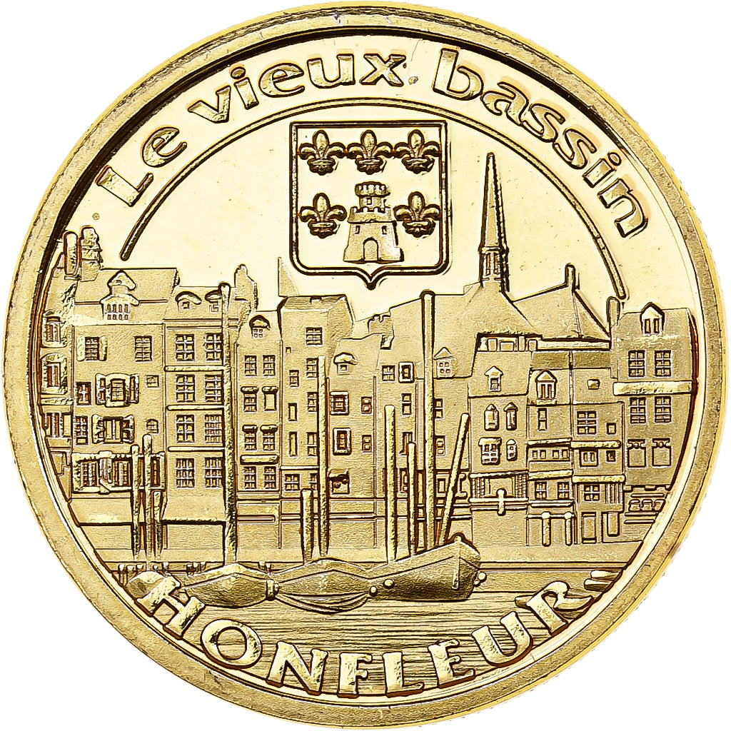 France, Token, Honfleur - Le vieux bassin, Copper-nickel, Souvenirs et
