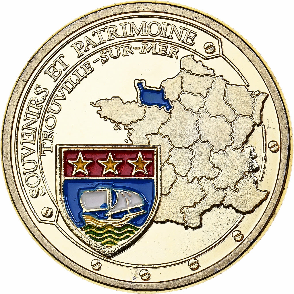 Frankreich, betaalpenning, Trouville-sur-Mer - La Poissonnerie, Copper-nickel