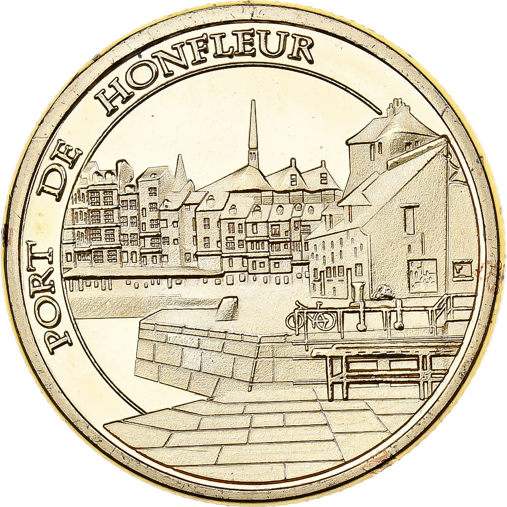 Francia, zeton, Honfleur - Le port, Cuproníquel, Souvenirs et Patrimoine, EBC