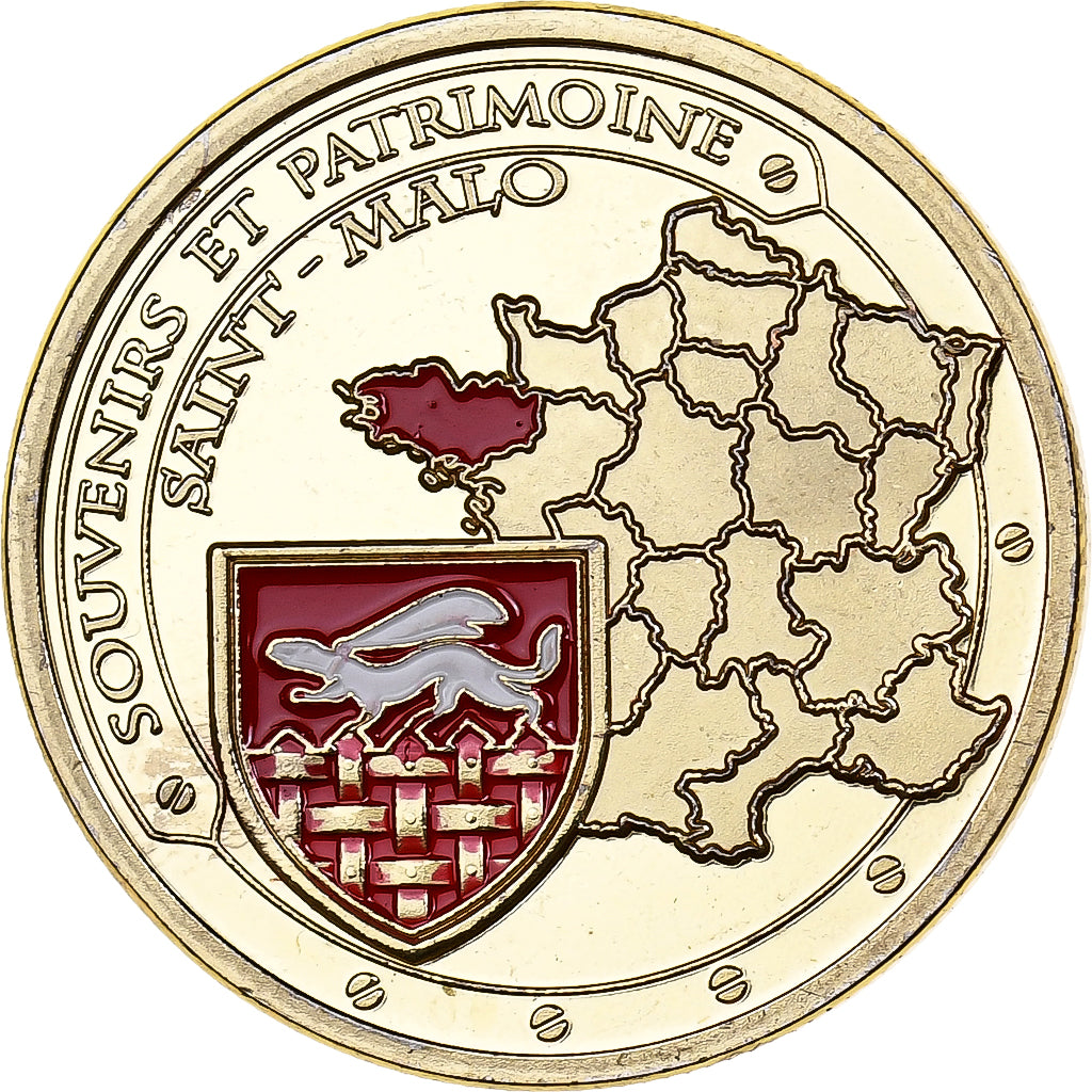 Francia, ficha, Saint-Malo, Rame-nichel-alluminio, Souvenirs et Patrimoine, SPL-