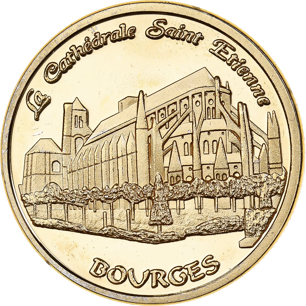 Francja, Token, 18/ Cathédrale Saint-Etienne - Bourges, Miedź-Nikel-Aluminium