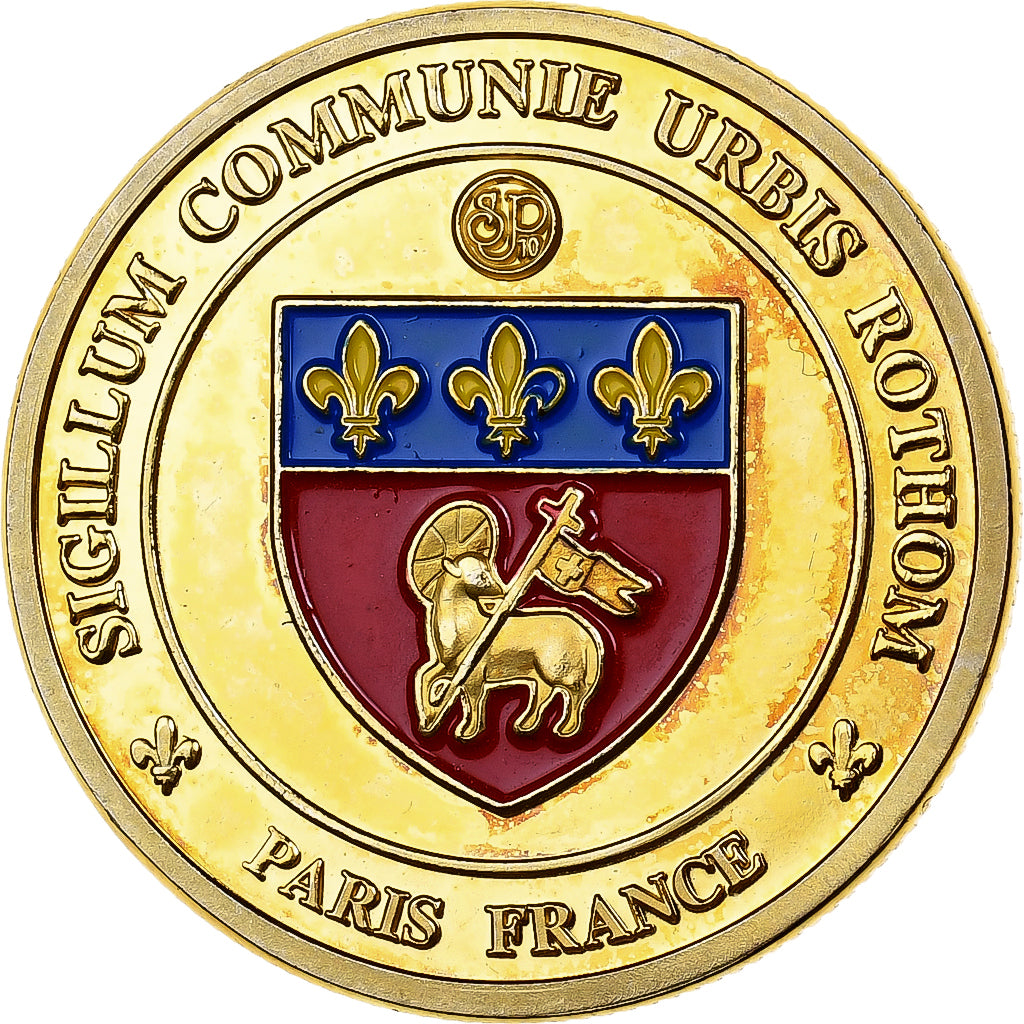 França, Token, Ville de Rouen, Cobre-Níquel-Alumínio, Souvenirs et