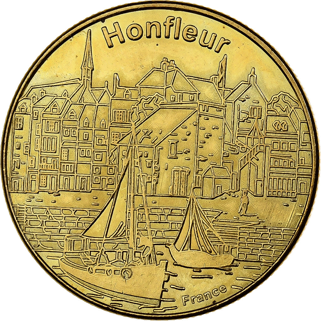 France, Token, 14/ Honfleur, Copper-nickel Aluminium, AU(55-58)