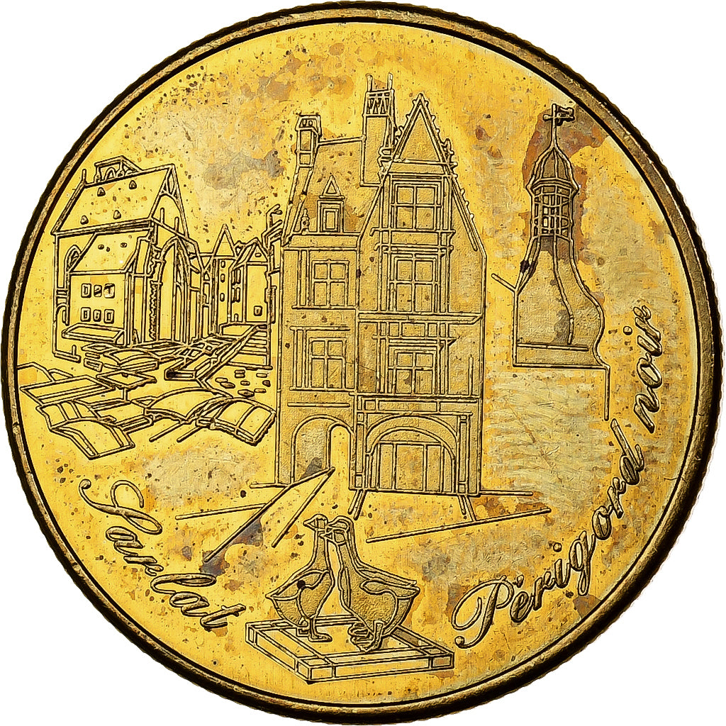França, Token, Sarlat, Périgord Noir, Cobre-Níquel-Alumínio, Souvenirs et