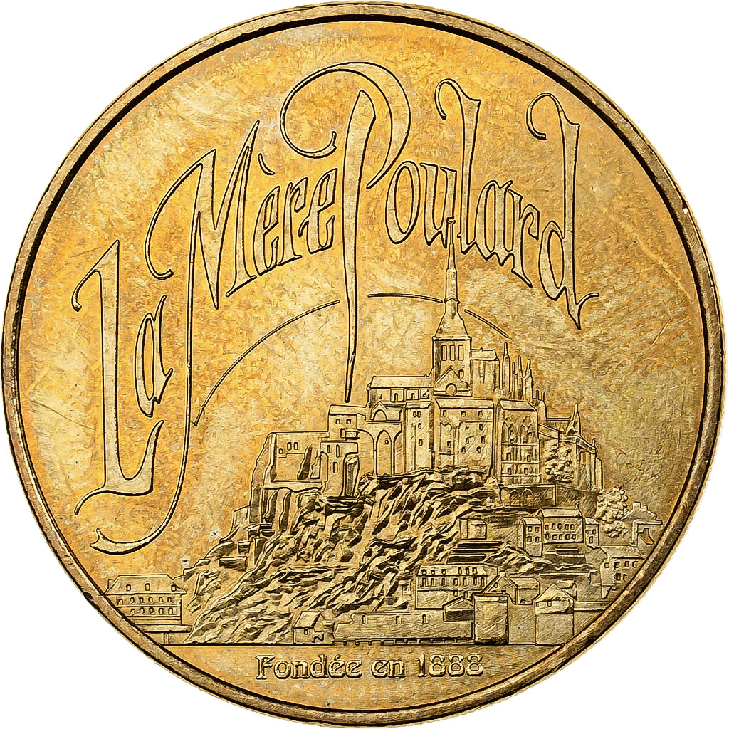 France, Jeton, Le Mont-Saint-Michel - La mère Poulard n°1, 2009, Cupro-nickel