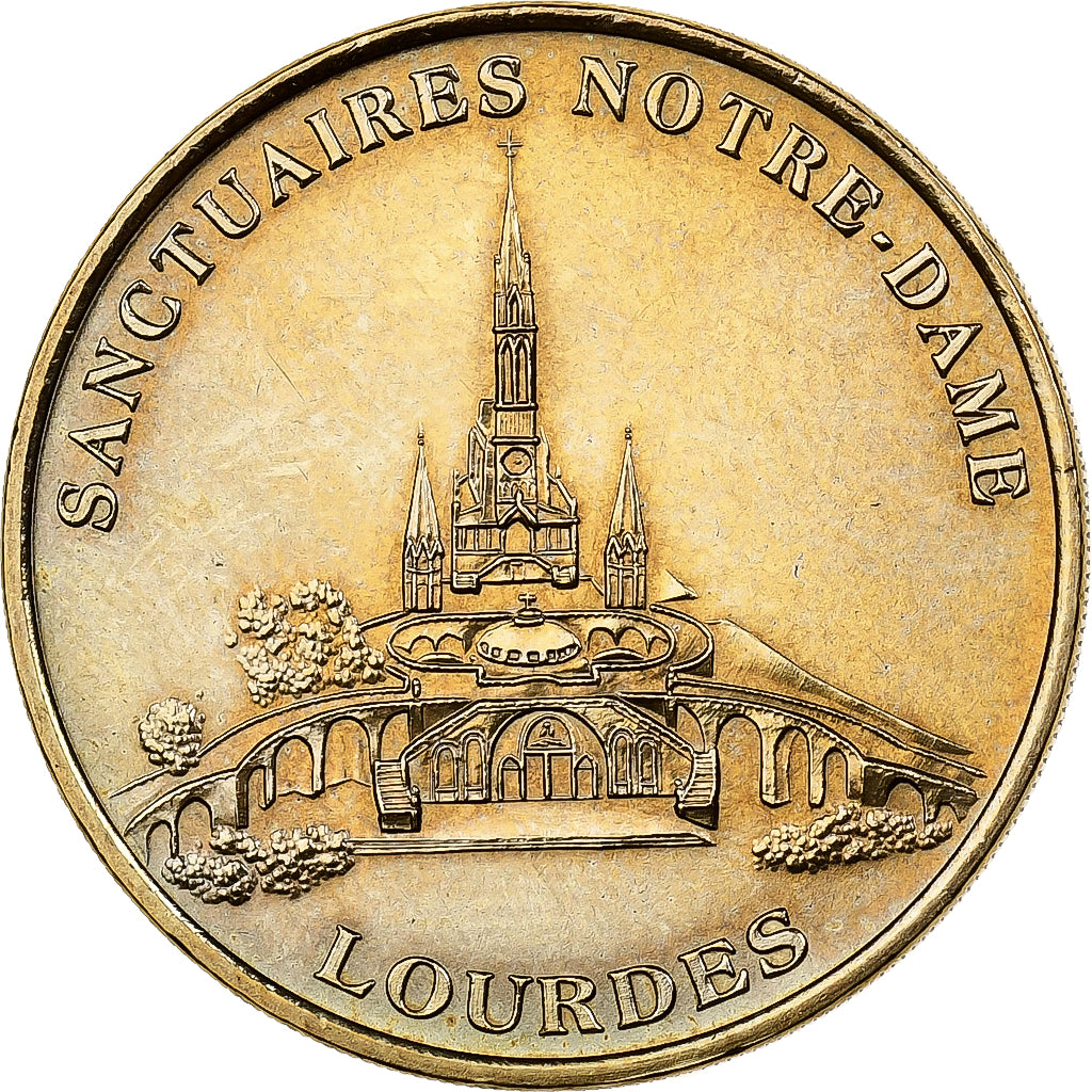 France, Token, Lourdes - Sanctuaires Notre Dame, 2010, Copper-nickel Aluminium