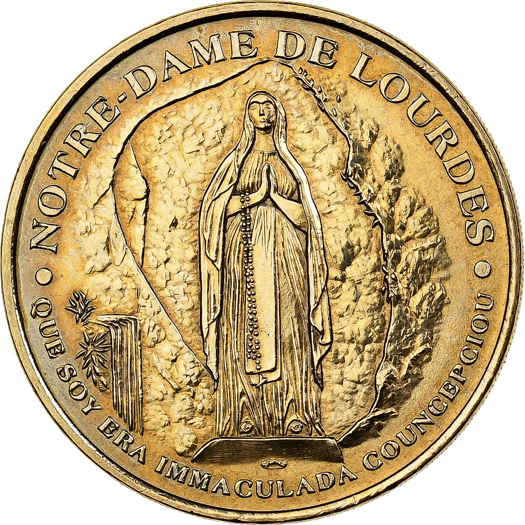 France, Token, Lourdes - Sanctuaires Notre Dame, 2010, Copper-nickel Aluminium