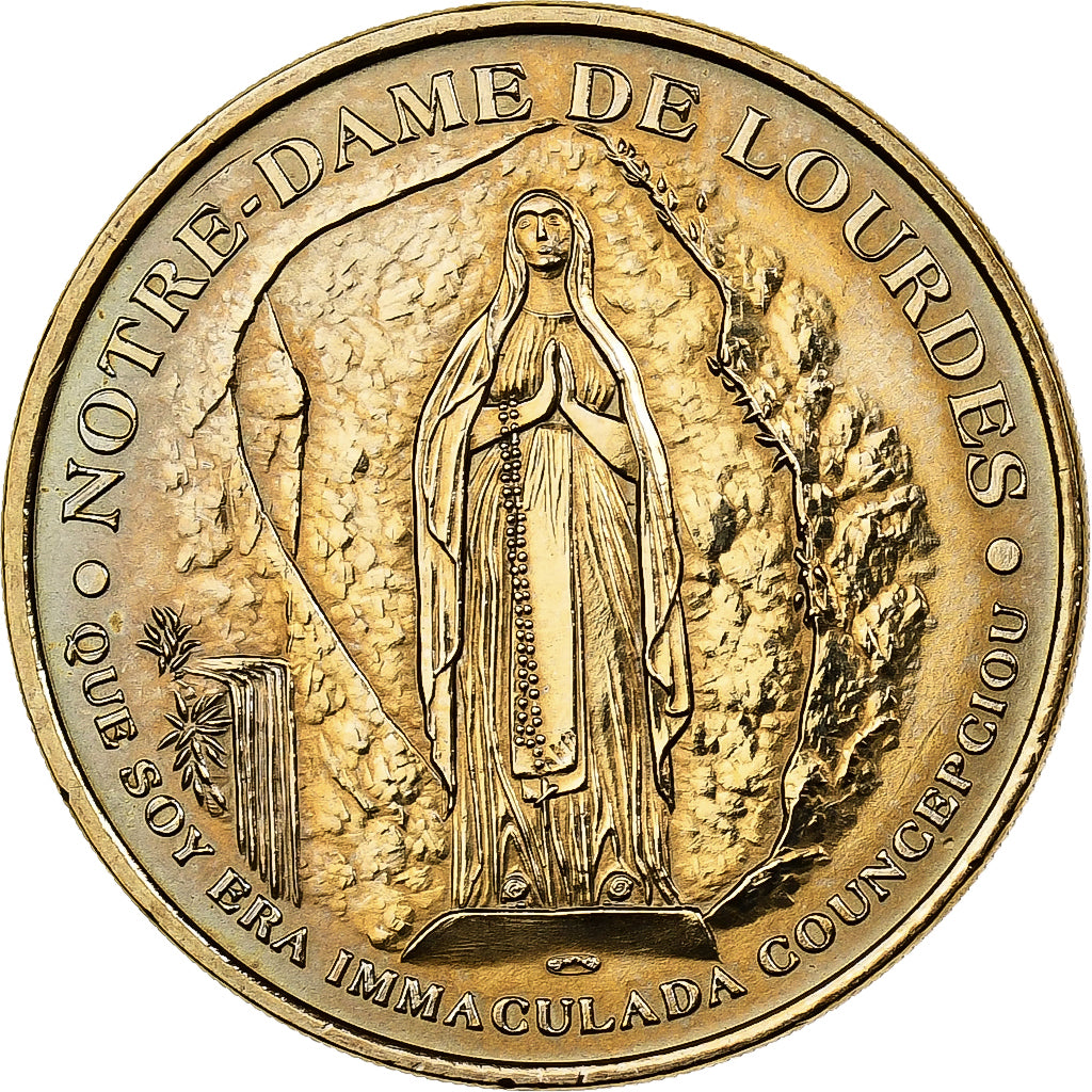 France, Token, Lourdes - Sanctuaires Notre Dame, 2010, Copper-nickel Aluminium
