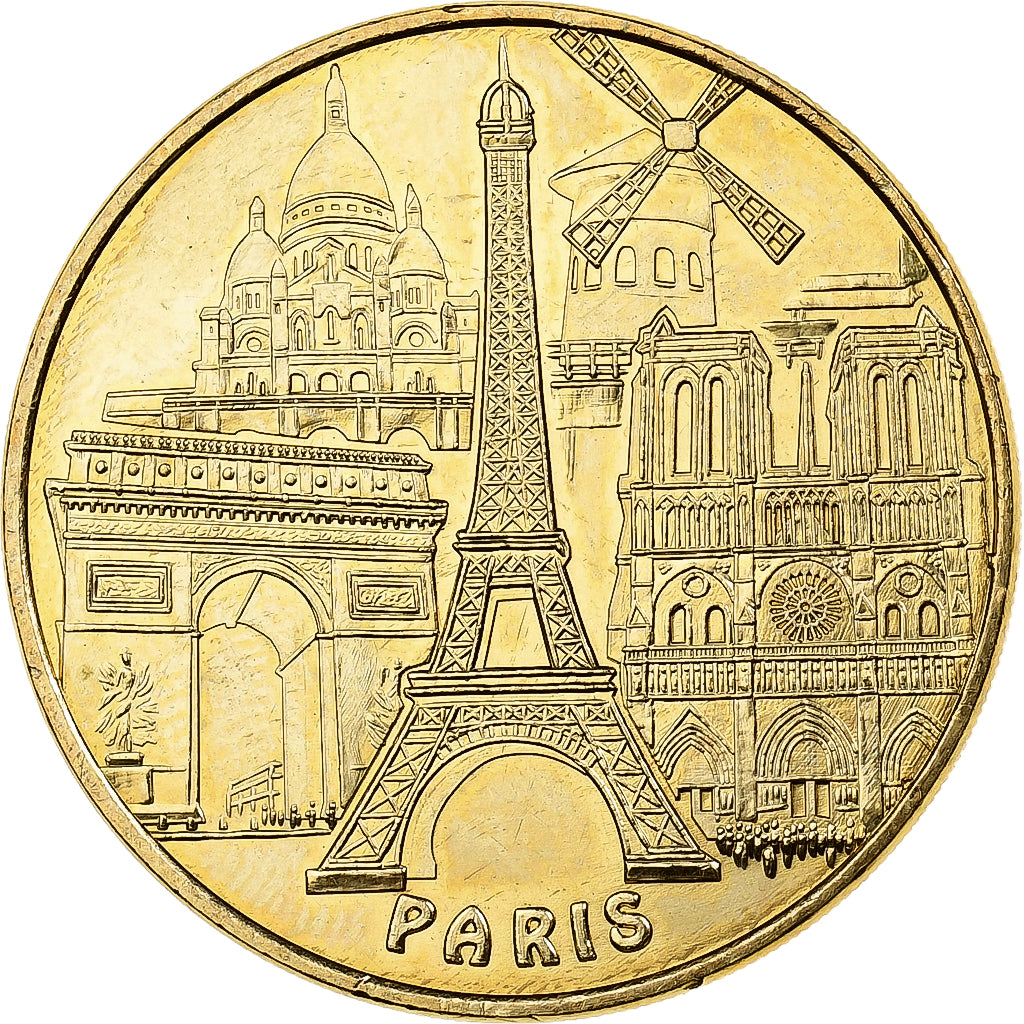 Frankreich, betaalpenning, Monuments de Paris, 2014, Copper-nickel Aluminium