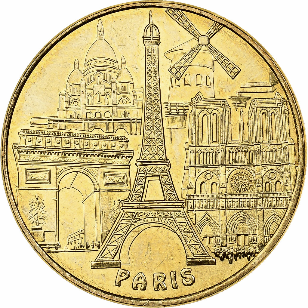 França, Token, Monuments de Paris, 2014, Cuproníquel Alumínio, MDP, MS(63)