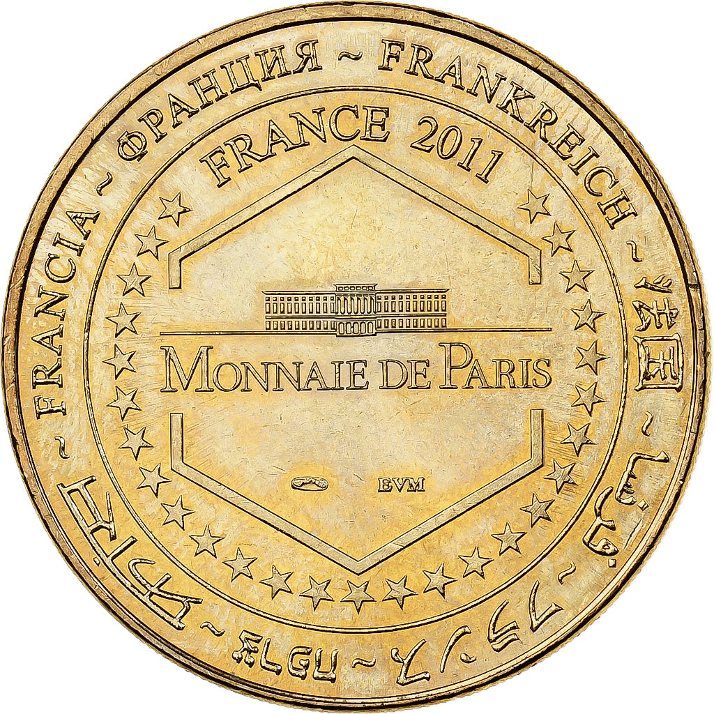 Francja, Token, Paris - Tour Eiffel n° 3 - les 5 monuments, 2011, Miedzionikiel