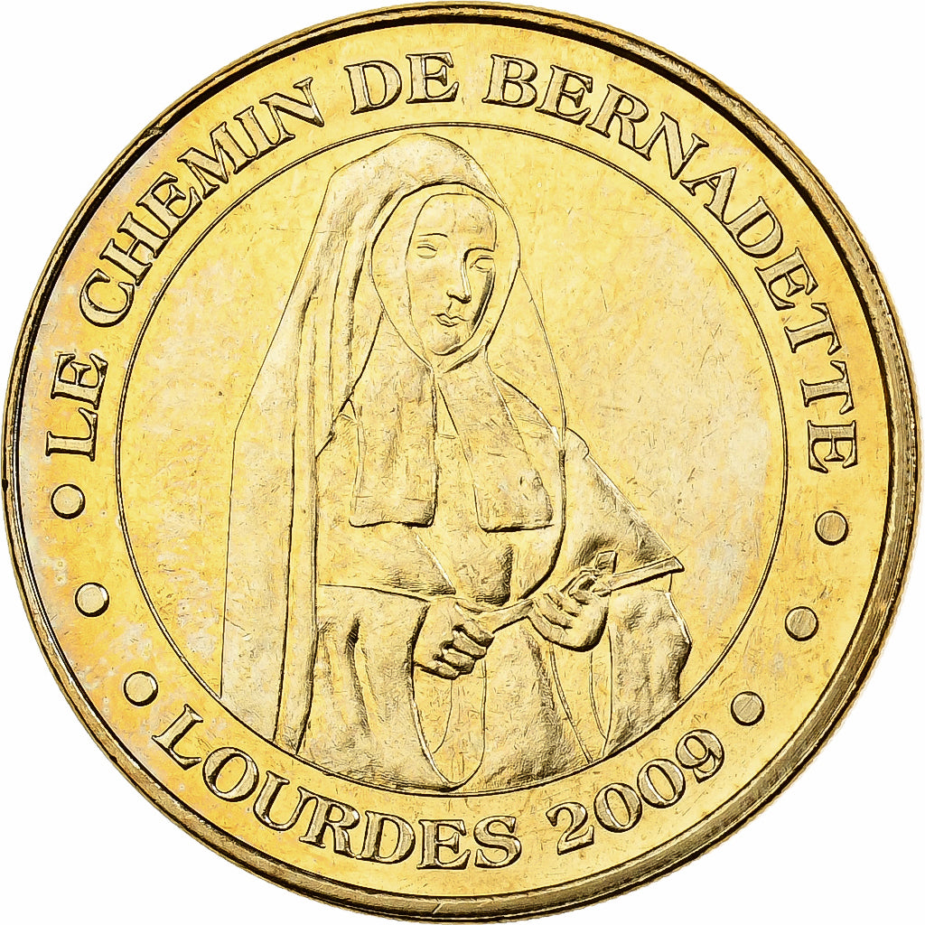 Francja, Token, Lourdes - Le chemin de Bernadette, 2009, Miedzionikiel