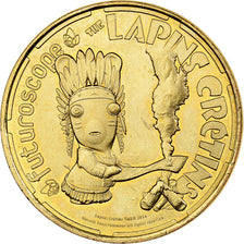 France, Token, 86/ Futuroscope - Lapins Crétins - Indien, 2014, Copper-nickel