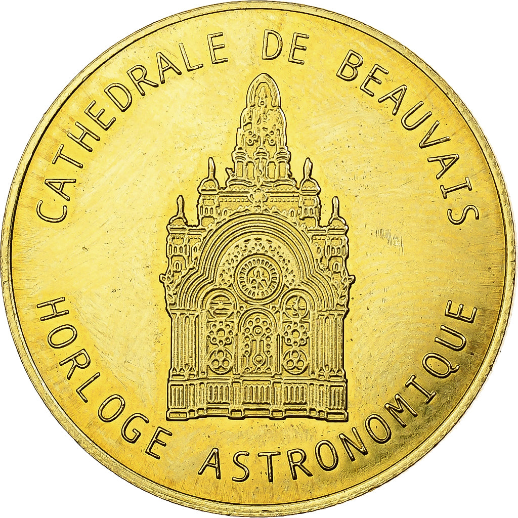 France, Token, Cathédrale de Beauvais, Horloge Astronomique, Copper-nickel