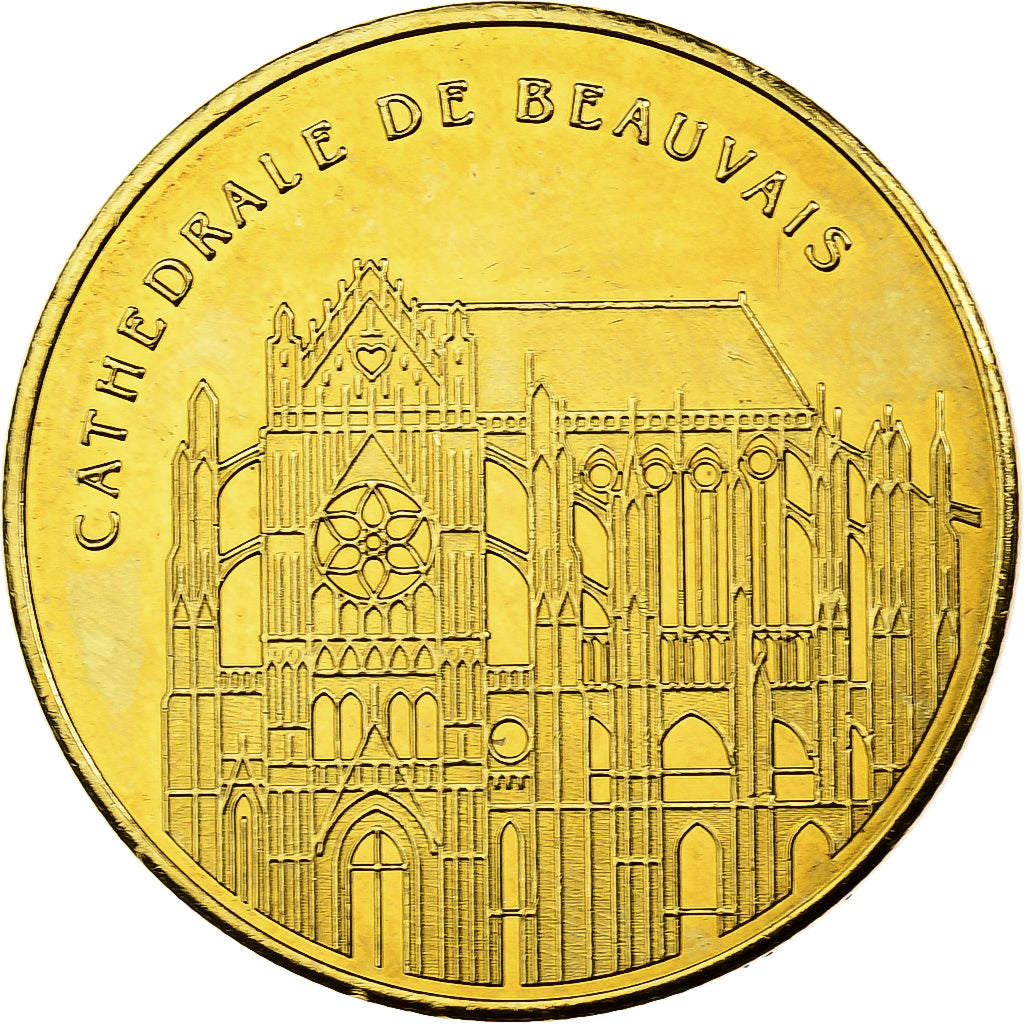 France, Token, Cathédrale de Beauvais, Copper-nickel Aluminium, MDP, AU(55-58)