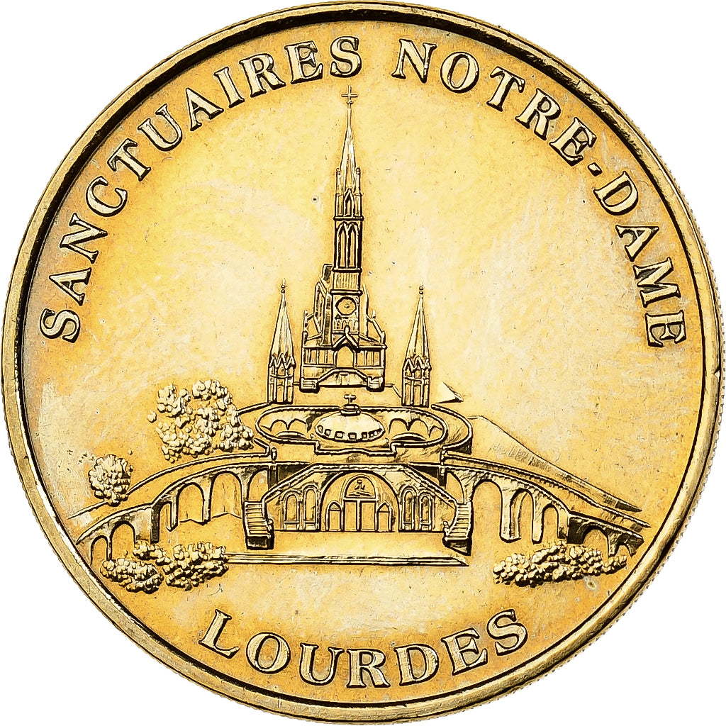 France, Token, Lourdes - Sanctuaires Notre Dame, 2010, Copper-nickel Aluminium