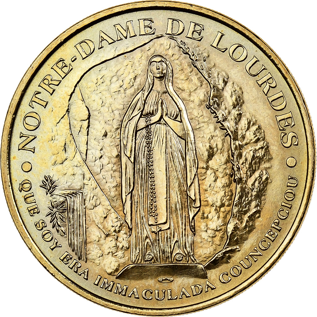 France, Token, Lourdes - Sanctuaires Notre Dame, 2010, Copper-nickel Aluminium