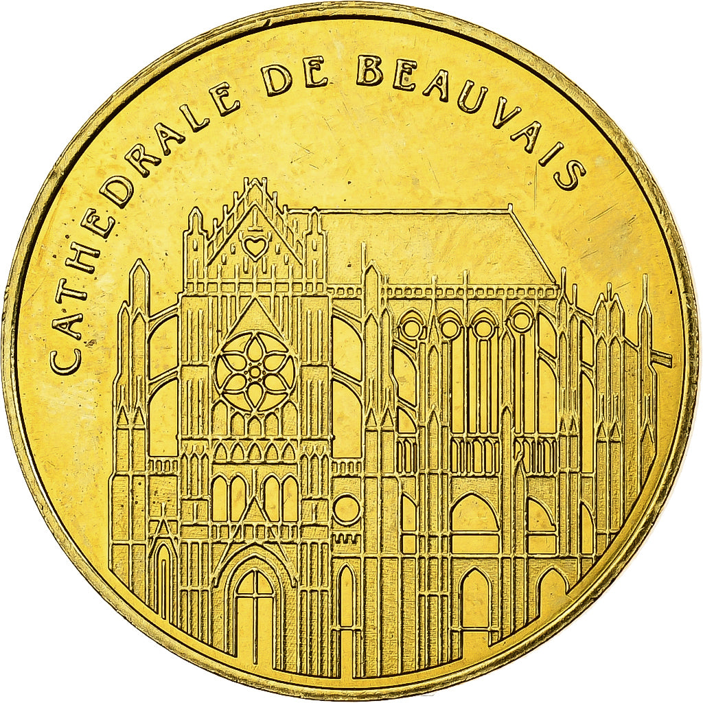 França, Token, Cathédrale de Beauvais, Cuproníquel Alumínio, MDP, AU(55-58)