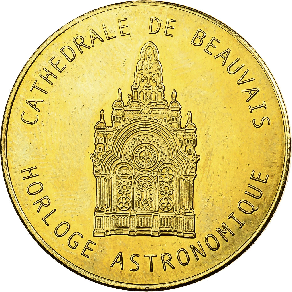 Frankrijk, Token, Cathédrale de Beauvais, Horloge Astronomique, Copper-nickel