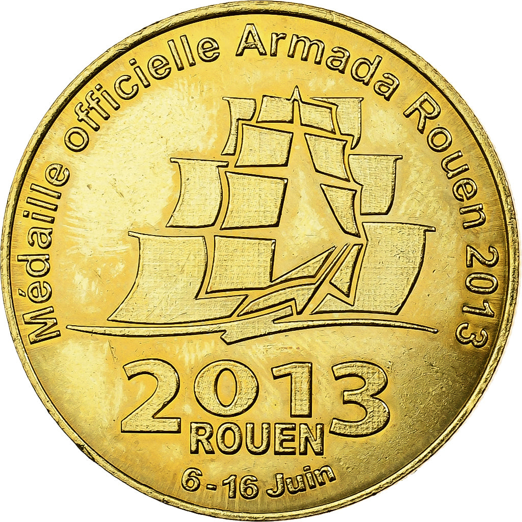 France, Token, Rouen - Armada, 2013, Copper-nickel Aluminium, Médaille