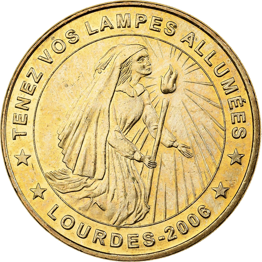 France, Token, Touristic token, Lourdes - Tenez vos lampes allumées, 2006, MDP