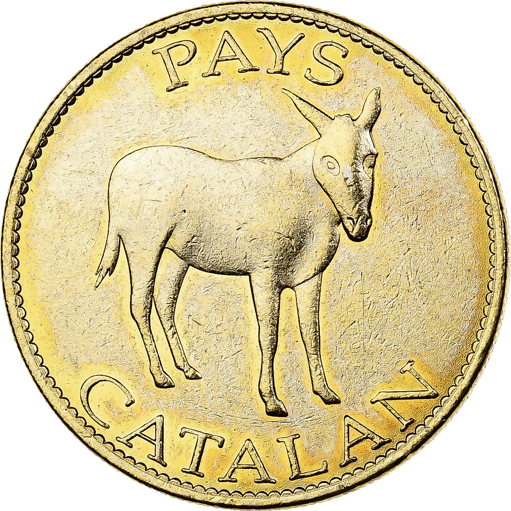 France, Token, Pays Catalan, Copper-nickel Aluminium, AU(55-58)