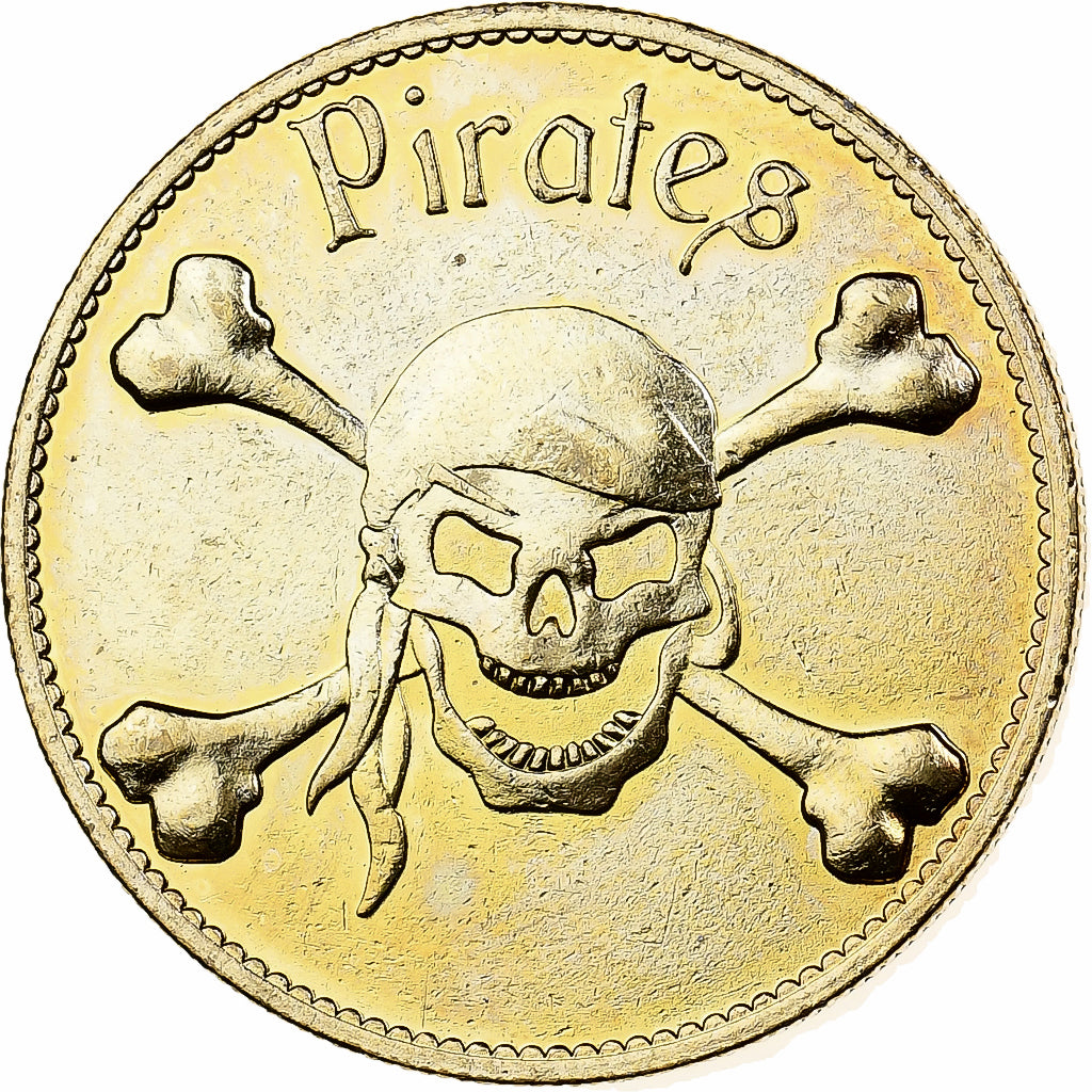 France, Token, Pirates, Copper-nickel Aluminium, AU(55-58)
