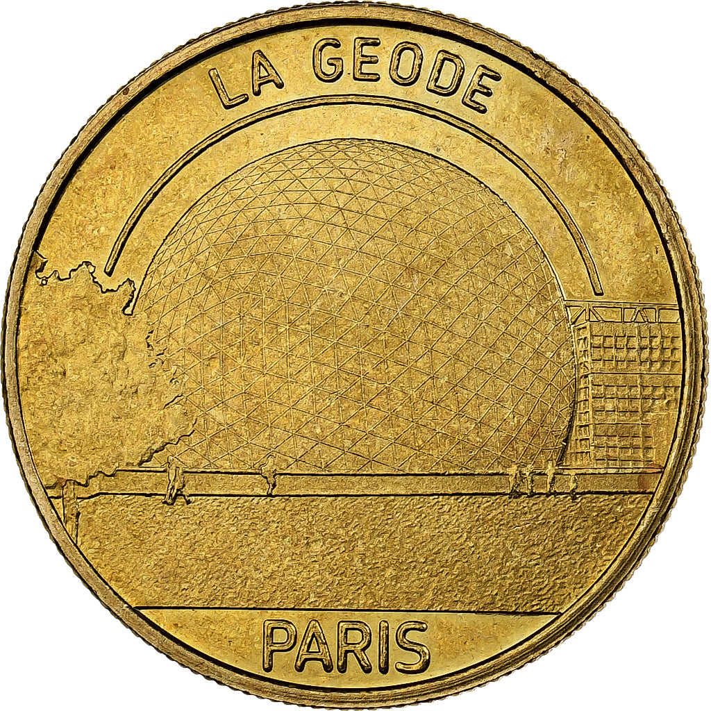 France, Token, 75/ La Géode, 2010, Copper-nickel Aluminium, Médailles et