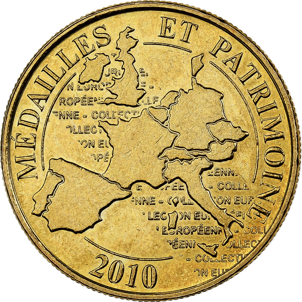 France, Token, 75/ La Géode, 2010, Copper-nickel Aluminium, Médailles et