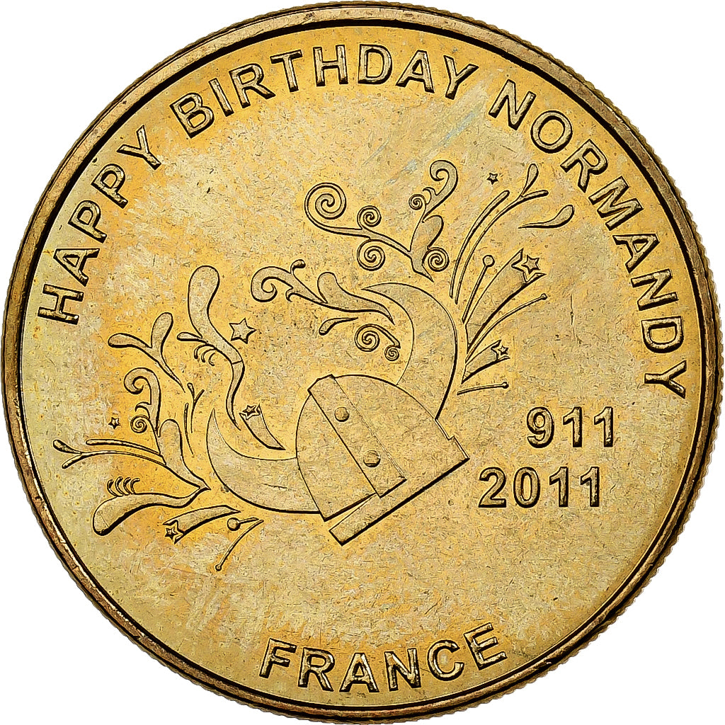 France, Token, Happy Birthday Normandy, 2011, Copper-nickel Aluminium, AU(55-58)