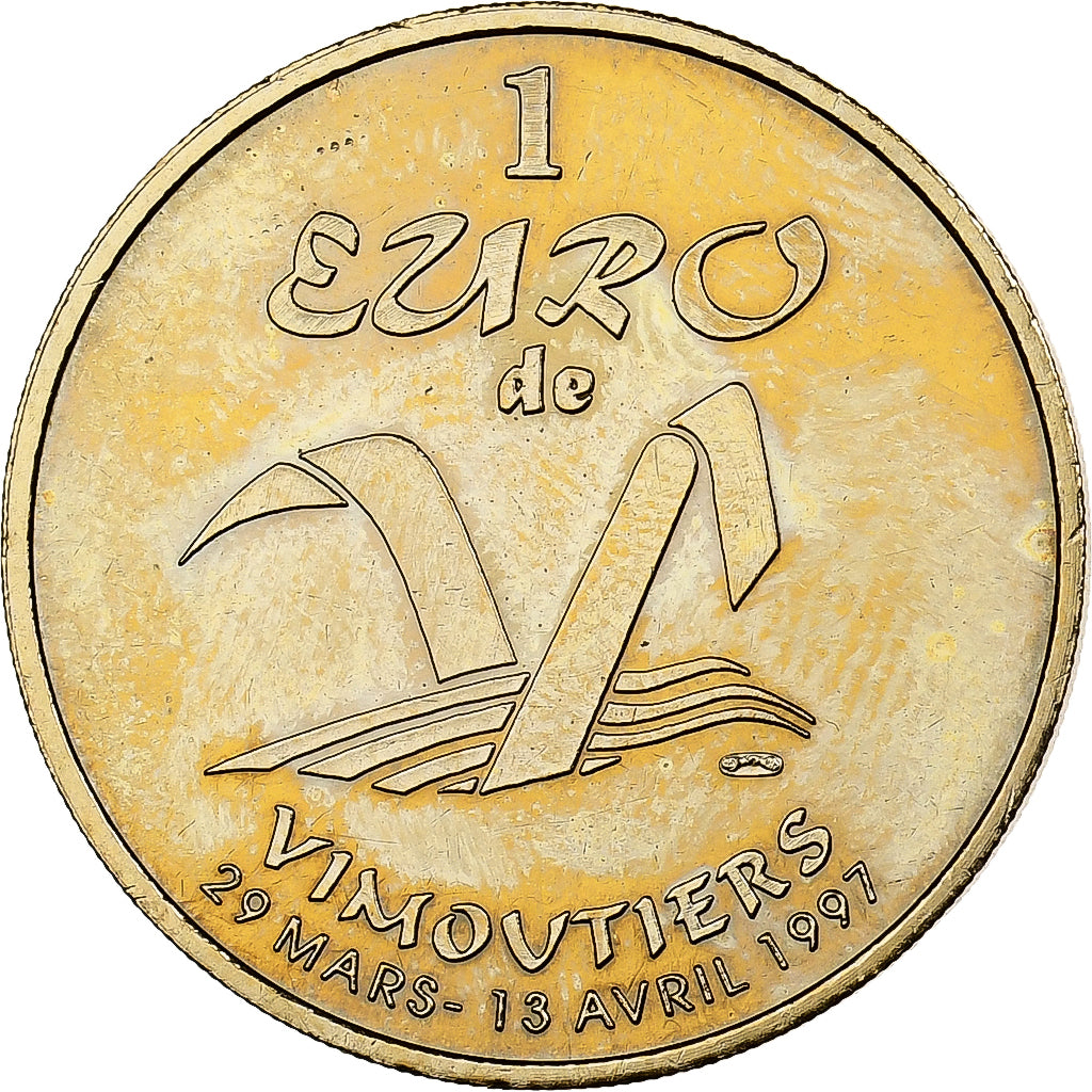 França, Euro, Vimoutiers, 1997, Cuproníquel Alumínio, AU(50-53)