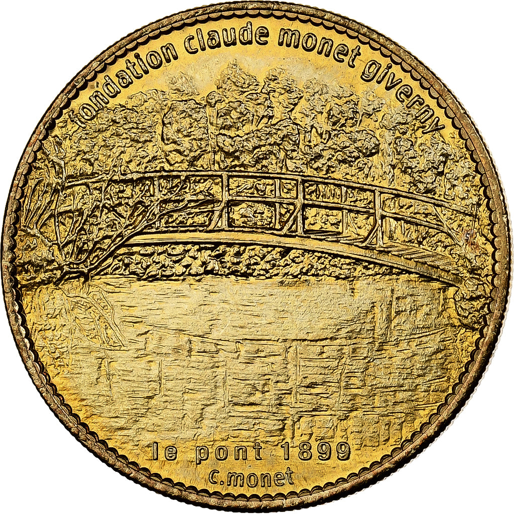 France, Token, Giverny - Fondation Claude Monet - le pont, 2010, Copper-nickel