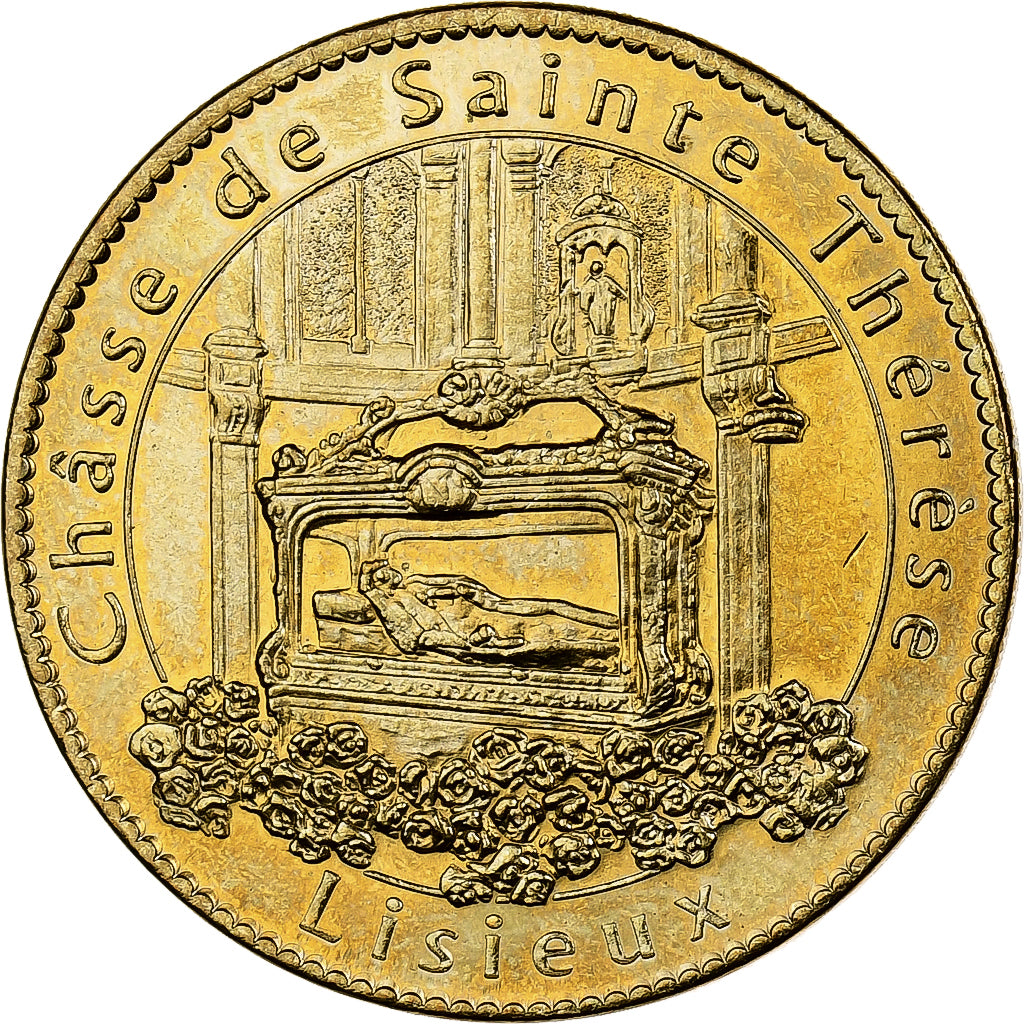 Francia, zeton, Lisieux - Basilique - Chasse de Sainte-Thérèse, Aluminio y