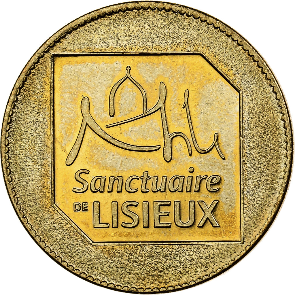 Francia, zeton, Lisieux - Basilique - Chasse de Sainte-Thérèse, Aluminio y