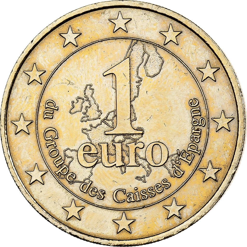 Francia, Euro, Groupe des Caisses d'Epargne, 1997, Rame-nichel-alluminio, BB+