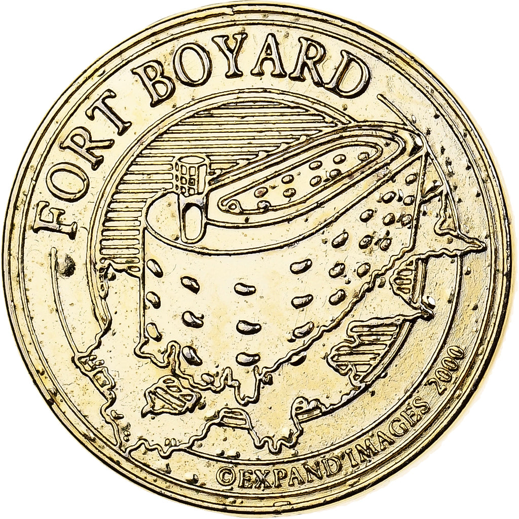 Francia, zeton, Fort Boyard, Aluminio y cuproníquel, EBC