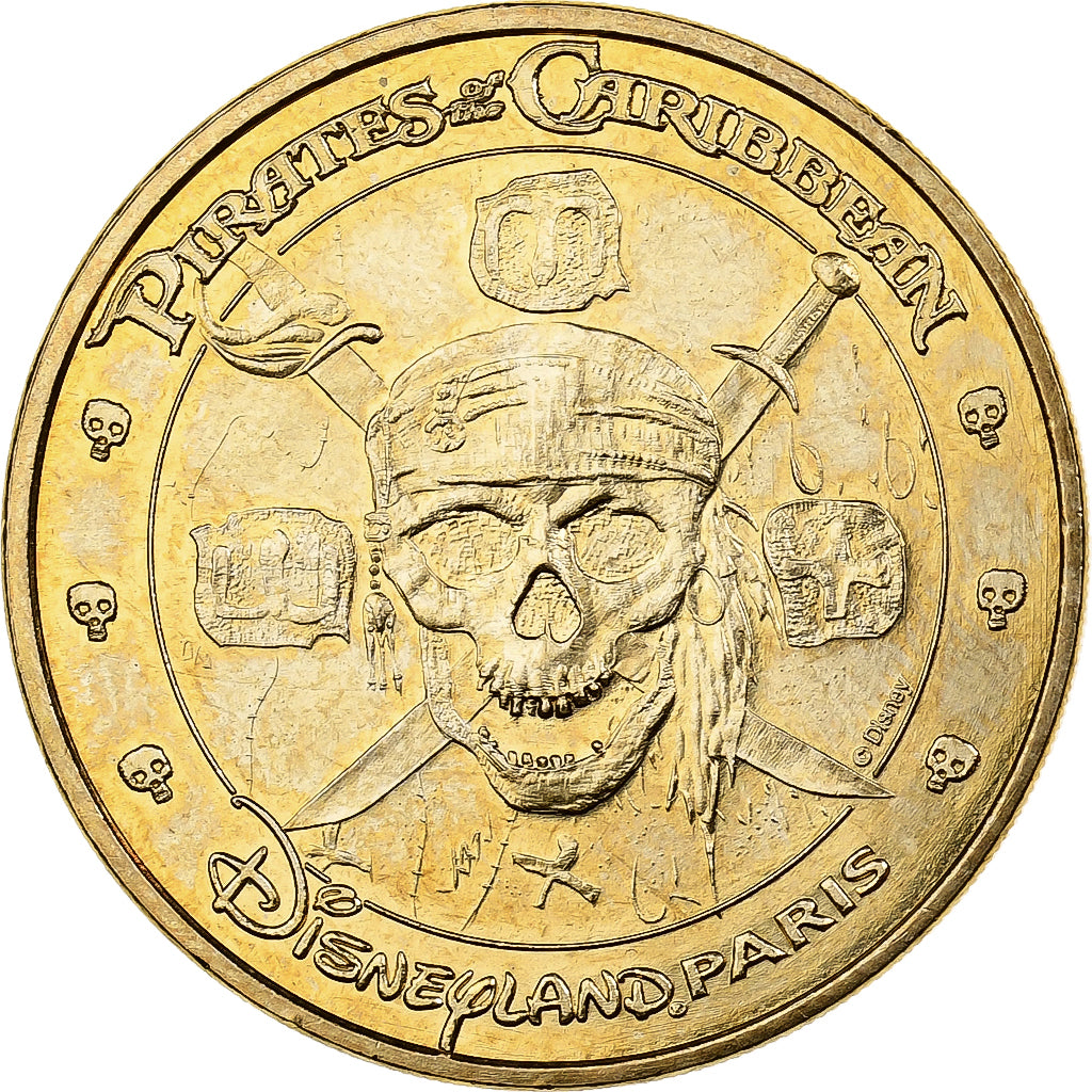 Francja, Token, Disneyland n°27 - Pirates of the Caribbean, 2011, Miedzionikiel