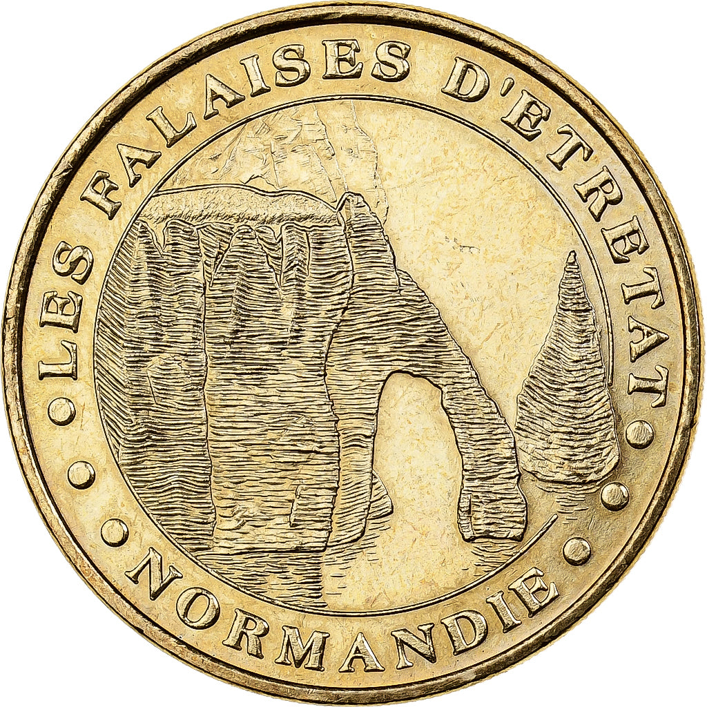 Francja, Token, 76/ Falaises d'Etretat, 2008, Miedzionikiel Aluminium, Monnaie