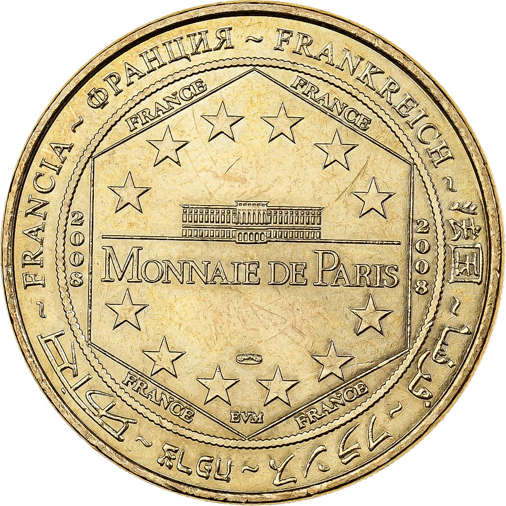 Francja, Token, 76/ Falaises d'Etretat, 2008, Miedzionikiel Aluminium, Monnaie