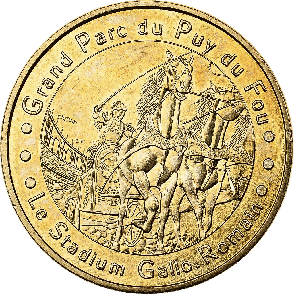 França, Token, Puy du Fou, Stadium Gallo-Romain, 2008, Cuproníquel Alumínio