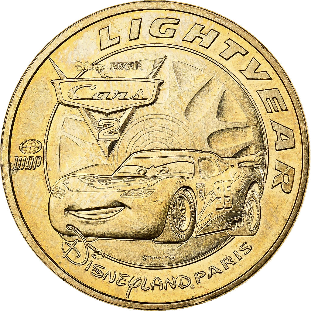 France, Jeton, Disneyland n°28 - Lightyear Cars 2, 2011, Cupro-nickel
