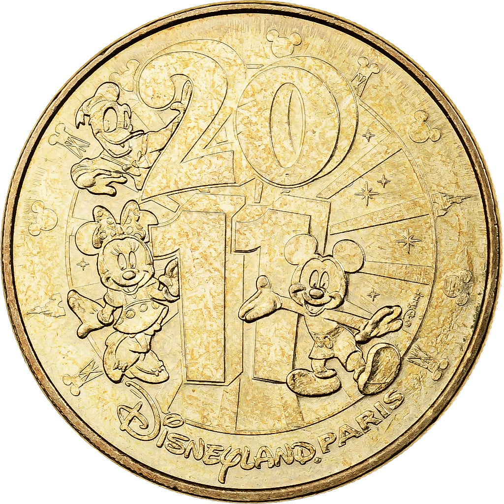 France, Jeton, Disneyland n°26 -  Mickey, 2011, Cupro-nickel Aluminium, SUP