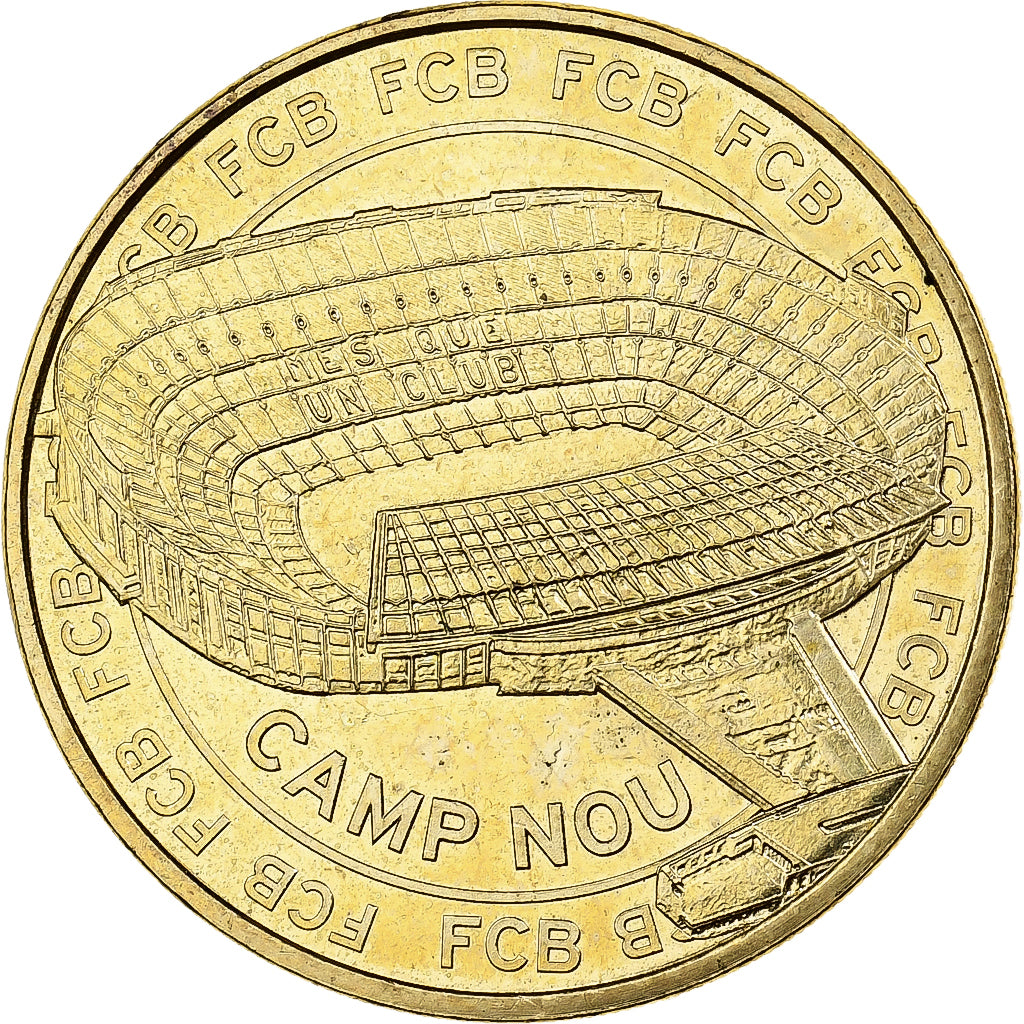 France, Token, Barcelone, Stade du Camp Nou, 2015, Copper-nickel Aluminium