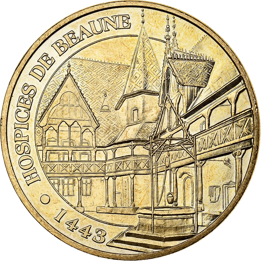 France, Jeton, Beaune -   Hospices 1443, 2008, Cupro-nickel Aluminium, SUP, MDP