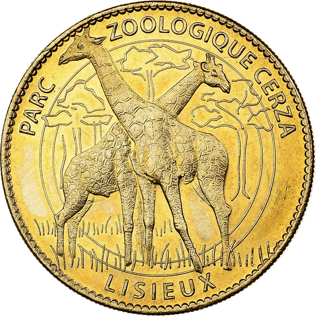 Francia, zeton, Lisieux - Zoo de Cerza  n°2, 2008, Aluminio y cuproníquel