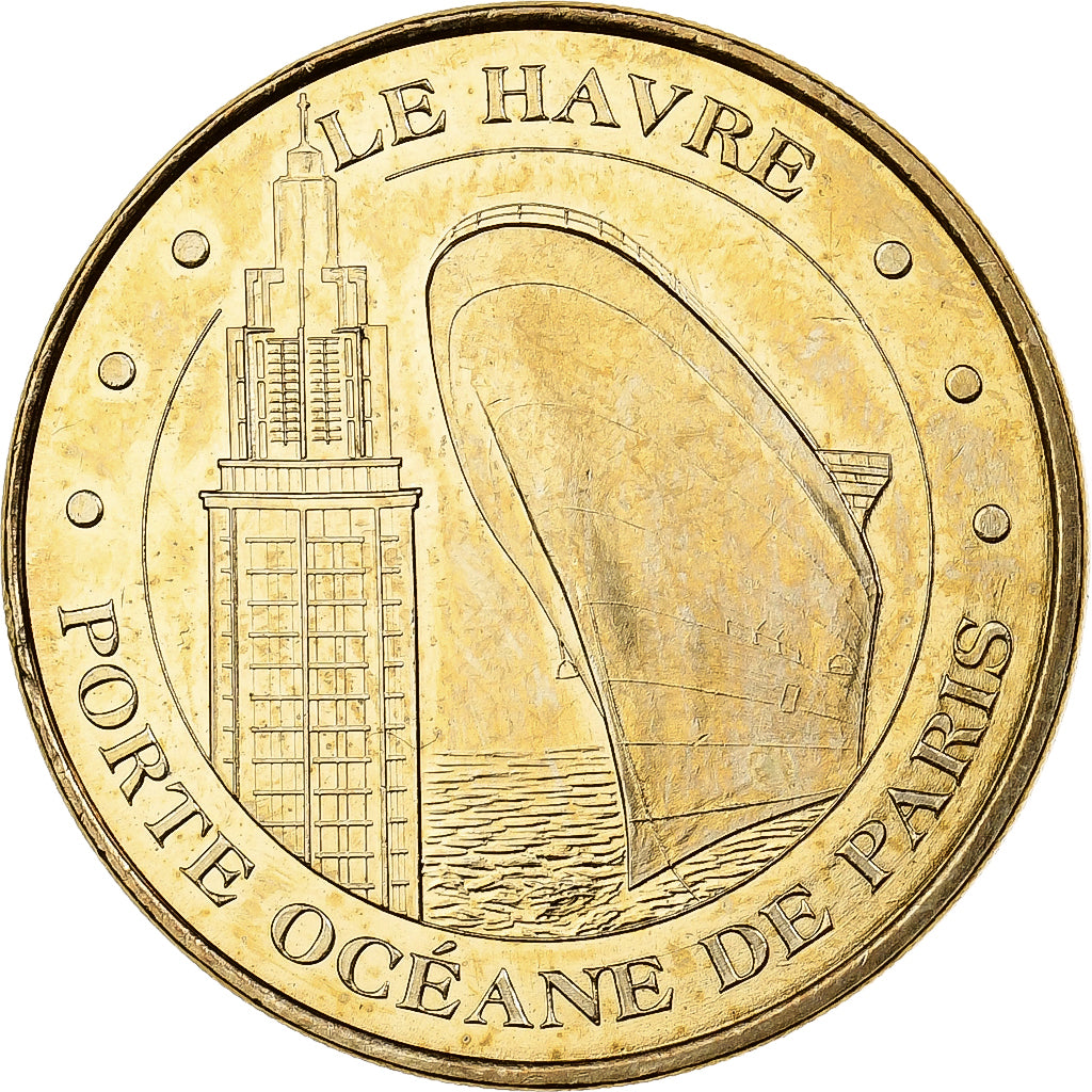 Francia, Tourist token, Porte Océane, Le Havre, 2009, MDP, Nordic gold, SPL-